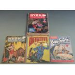 Twenty-one L Miller Fawcett comic books including Superman, Superboy, Super Adventure, Captain