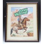 Walt Howarth watercolour original comic book annual artwork of the John Wayne Adventure Annual,