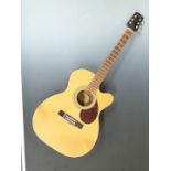 Adam Black Electro Acoustic guitar, model no. 0-6CE, serial no. SI110713531, in hard fitted case