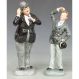 Pair of Royal Doulton limited edition figures, Laurel and Hardy