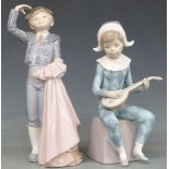 Two Lladro figures, Bull Fighter and Mandolin Player, tallest 23cm