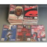 One-hundred-and-four Judge Dredd comic books/ magazines comprising 12 series 1, 45 series 2, 27