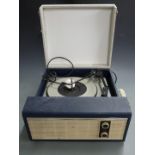 Model HF35 c1960 record player in two tone Rexine finish