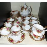 Royal Albert Old Country Roses tea set with extra items, approximately 36 pieces