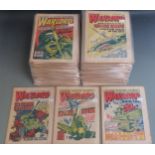 Over 200 Warlord comic books/ magazines 1 (1974) to 154 (1977)