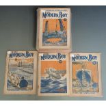 Forty-four The Modern Boy comics books/ magazines issues 8 (1928) to 175 (1931), one with free gift.