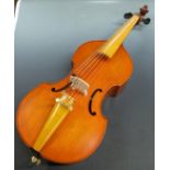Song Chung child size cello, 64cm, with two-piece back, labelled 'handmade by Song viola da