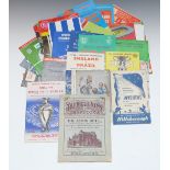 Thirty-two football programmes dating from the 1950s onwards, including cup final ties Manchester