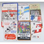 Twenty-seven European Cup Winners Cup tournament football programmes/programs 1962-1990. Teams