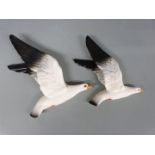 Two Beswick seagull wall plaques, models 922-2 and 922-3