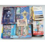 Large collection of Rugby Union and League programmes from 1950s-2000s including Warrington v