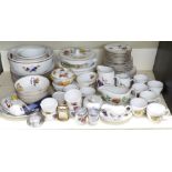 A collection of Royal Worcester Evesham pattern dinner, tea and oven ware including covered tureens,