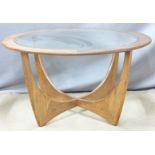 G Plan retro / mid century modern Astro coffee table, D82 x H46cm