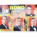 Two Walt Howarth signed limited edition original artwork prints The James Bond 007 Annual 42 x