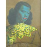 Vladimir Tretchikoff print 'Chinese Girl', 60 x 50cm, framed and glazed