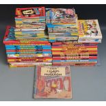 A collection of Beano, Dandy and Topper annuals, Commando war series books etc