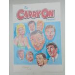 Two Walt Howarth signed limited edition original artwork prints The Carry On Omnibus 42x30cm 11 of