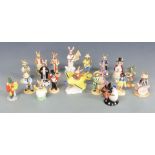 Nineteen boxed Royal Doulton Bunnykins figures, mostly limited edition figures of the year, most