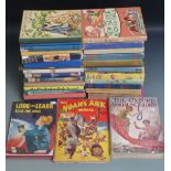 Thirty-five boys', girls' and children's annuals including The New Target Book For Boys, My Giant
