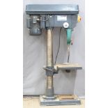 Clarke Metalworker model CDP201B bench / pillar drill with morticing attachment, H105cm