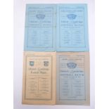 Four Rugby programmes Oxford University v Cambridge (varsity match) 1919, 1931, 1932 and 1933