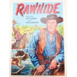 Two Walt Howarth signed limited edition original artwork prints Rawhide! featuring Eric Fleming