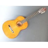 Valentia acoustic classical guitar model CG 160, serial no.4508679, in lacquered finish, fitted with