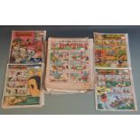 Over 80 large format comic books/ magazines including Rainbow, Jingles, Mickey Mouse Weekly,