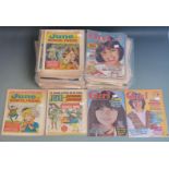 One-hundred-and-sixty various girls comic books/ magazines including Jackie, Judy, June, Hi and