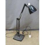 Vintage Anglepoise lamp with cast iron base, H77cm