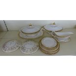 Royal Doulton dinner ware in Belmont pattern including tureens, gravy boat etc