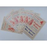 Six Rugby programmes 1924-1934, all England v Wales at Swansea and Cardiff Arms Park