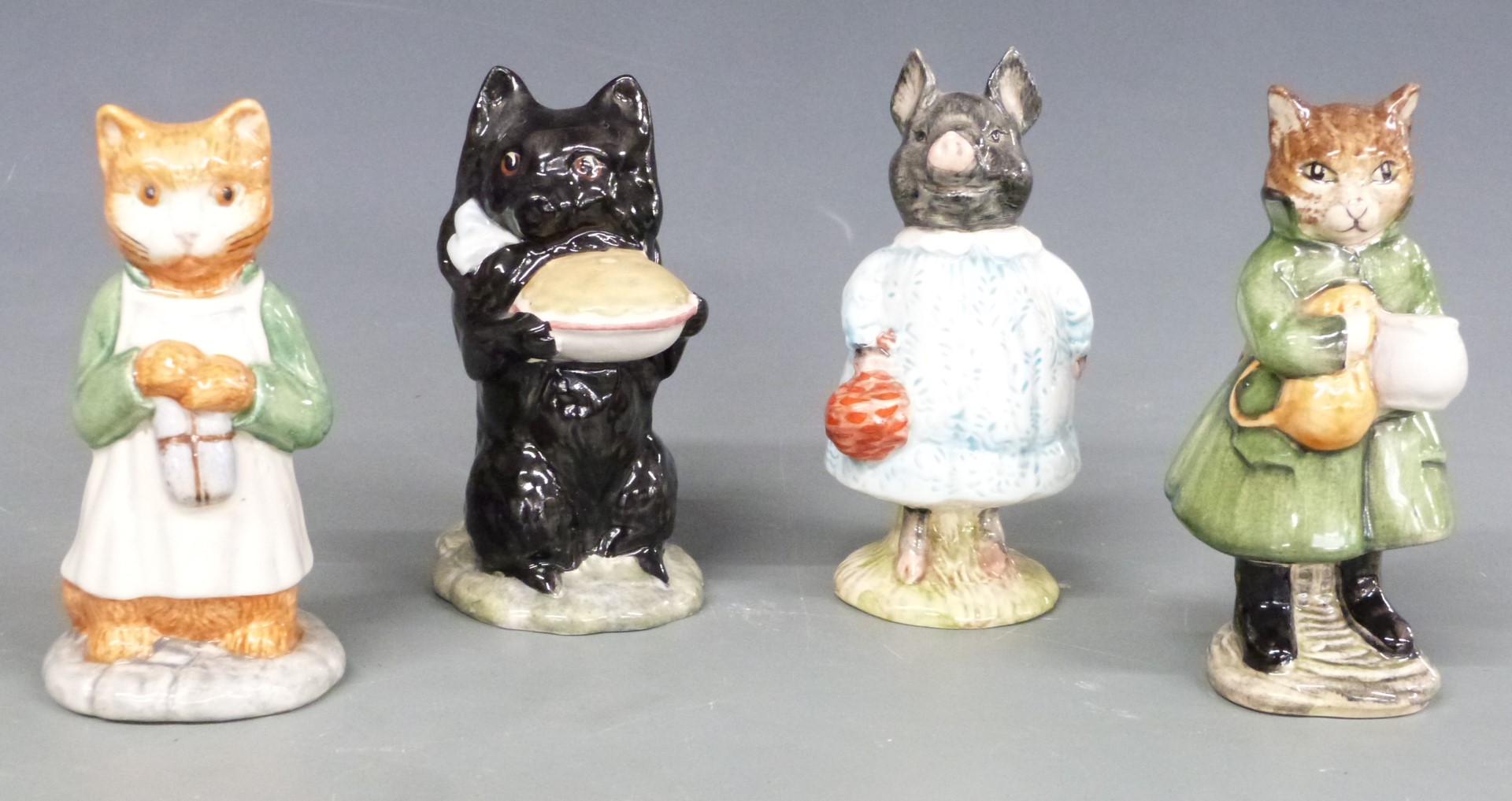 Seven Beswick Beatrix Potter figures including Susan, Duchess with Pie, Ginger, Pickles, Sir Isaac - Image 3 of 4