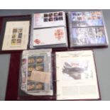 Five albums of GB first day covers