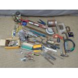 Tools to include pipe bender, Stanley No 50 plane, ratchet etc