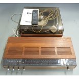 Bang & Olufsen Beogram 1000 record player, together with a matching tuner amp Beomaster 1000 in teak