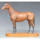 Beswick horse 'Arkle Champion Steeplechaster' printed to underside, on plinth, H32cm