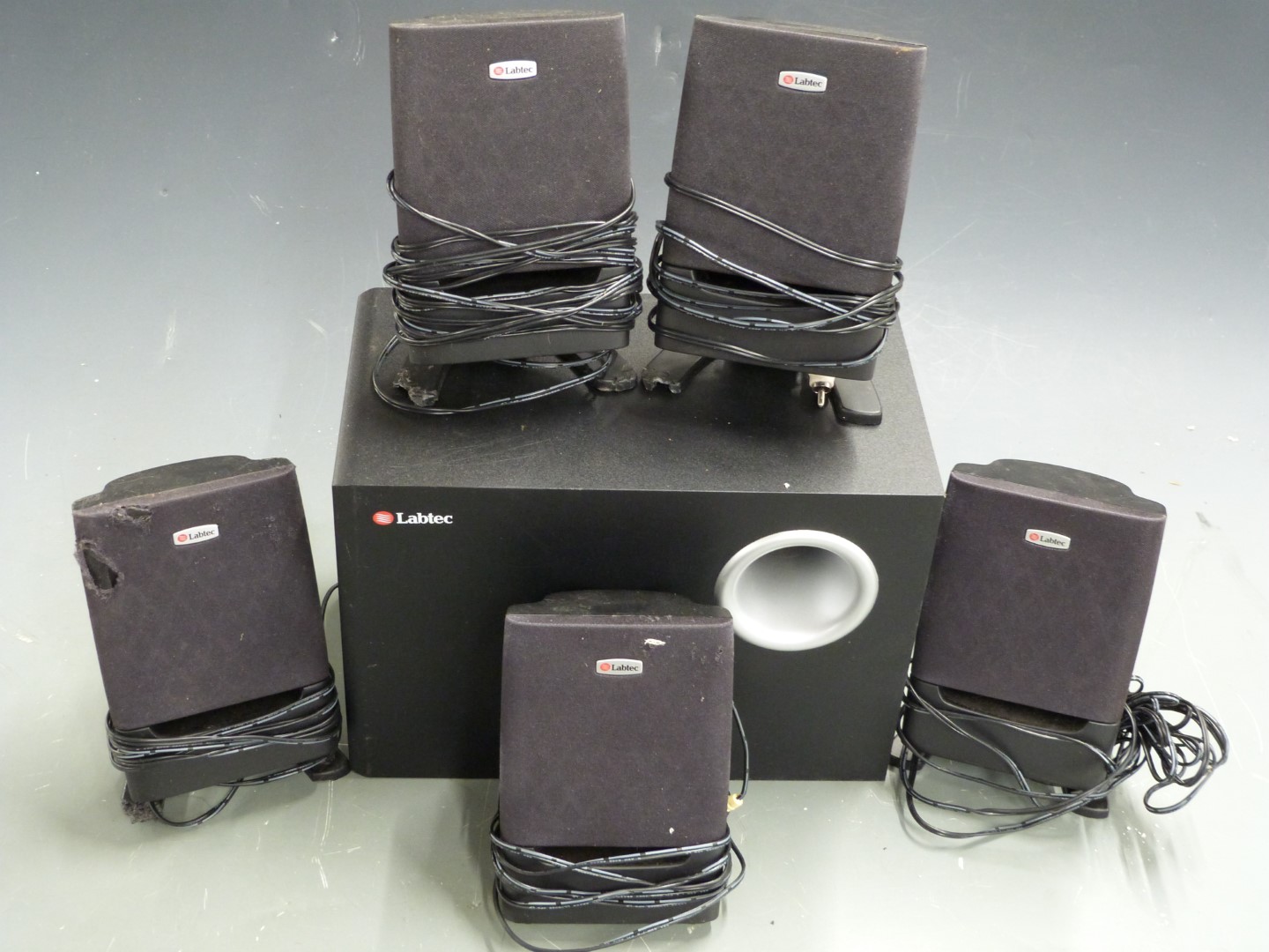 Labtec surround digital surround speaker system, Arena 675, MN:S-0105B