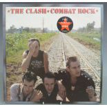 The Clash - Combat Rock (FMLN2) stickered sleeve with poster and inner, record and cover appear VG