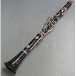 Boosey and Hawkes, London Regent composite bodied clarinet no. 398197, with nickel mounts and