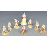 Royal Doulton, Walt Disney boxed Snow White and the Seven Dwarfs set of eight figures