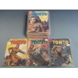 Thirty-nine Dell Lone Ranger and Tonto comic books comprising 28 Lone Ranger 26 to 138 and 10