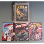 Forty-three action and battle comics including Space Cadet, Red Comet, Spymaster, Airboy etc.