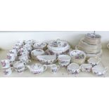 Wedgwood tea and coffee ware in Charnwood and Sandon patterns, includes a bachelor's teapot,