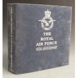 The Royal Air Force 75th Anniversary album of flown covers, mostly signed