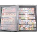 A stockbook of China stamps