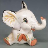 Wedgwood & Co stylised baby elephant, possibly Art Deco era, H13cm