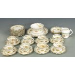 A collection of early Royal Albert florally decorated teaware, approximately 35 pieces