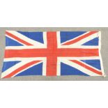 Vintage panel stitched Union Jack flag, approximately 175 x 80cm