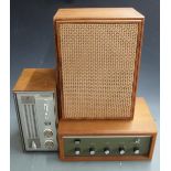 Vintage Goodman's Stereomax radio, Tripletone amplifier and a vintage speaker